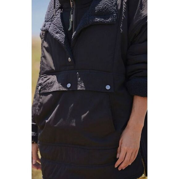 Free People Movement Nomad Soul Solid Parka Jacket Coat Black size S - Picture 12 of 12